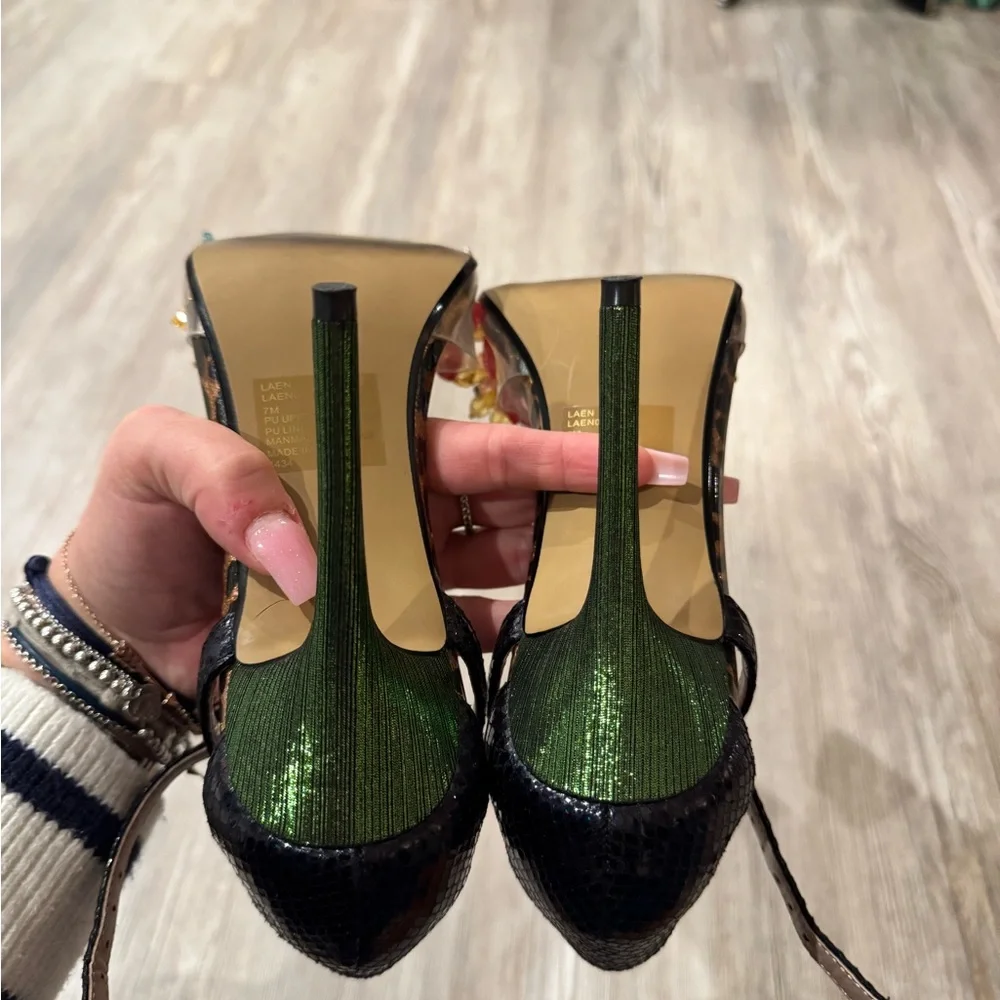 Betsey Johnson Multicolor Floral Heels - Picture 6 of 7